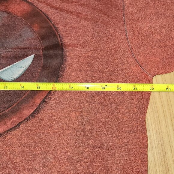 Marvel Comic Deadpool Heather Burgundy T-Shirt Size Med - Picture 8 of 8
